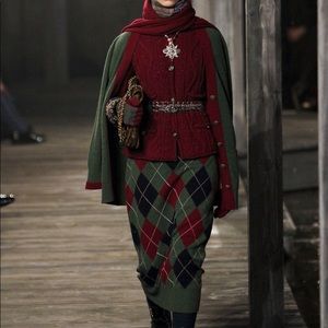 Chanel runway cashmere dress